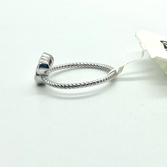 Size 6 925 Mickey Mouse Silhouette Twisted Band Ring - Picture 6 of 10